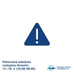 Mimořádné práce na vodovodní síti 17.-18. 3 .2026 – možné omezení dodávky pitné vody. Příprava na rekonstrukci vodojemu Krmelín. Mimořádné práce na vodovodní síti 17.-18. 3 .2026 – možné omezení dodávky pitné vody. Příprava na rekonstrukci vodojemu Krmelín.